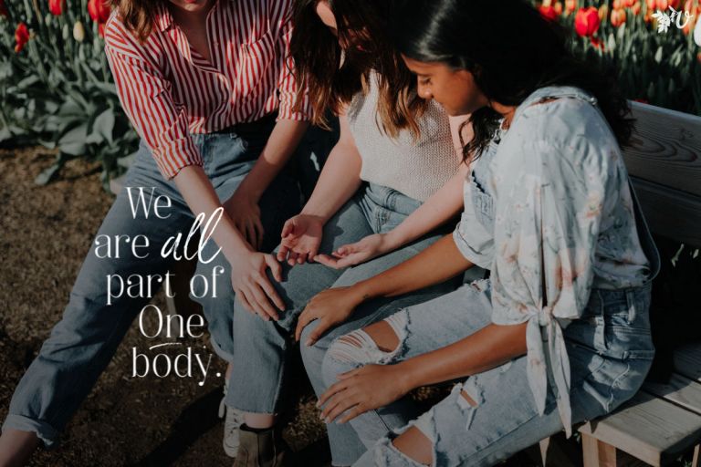 cheering one another on