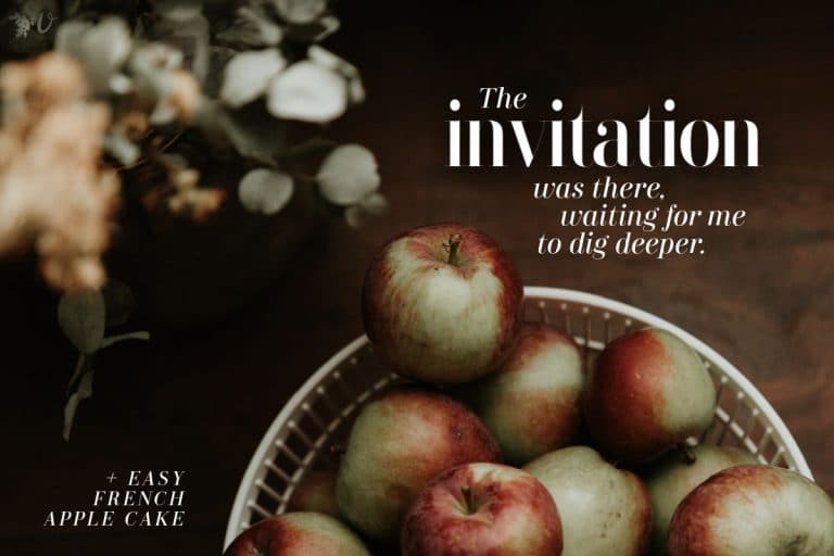 Surrendering Comfort + Easy French Apple Cake